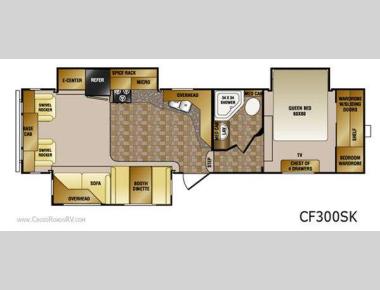 Floorplan - 2012 CrossRoads RV Cruiser Sahara CF300SK