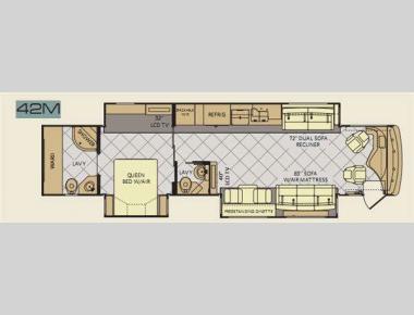 Floorplan - 2012 Fleetwood RV Discovery 42M