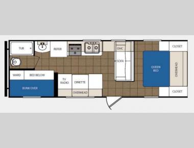 Floorplan - 2012 Prime Time Manufacturing Avenger 26BH