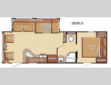 Floorplan - 2013 Gulf Stream RV Conquest 260RLS Lite