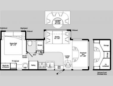 Floorplan - 2006 Itasca Spirit 27L