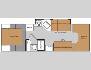 Floorplan - 2013 Thor Motor Coach Four Winds 28Z