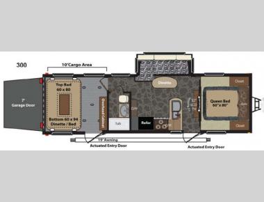 Floorplan - 2013 Keystone RV Fuzion 300