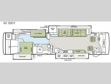 Floorplan - 2013 Tiffin Motorhomes Phaeton 40 QKH
