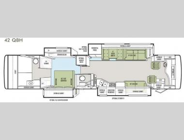 Floorplan - 2013 Tiffin Motorhomes Phaeton 42 QBH