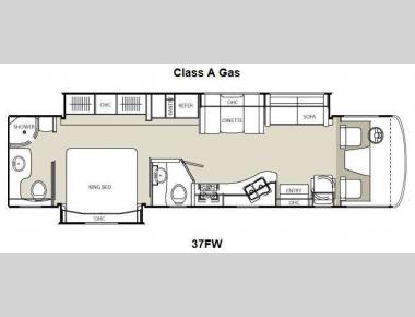 Floorplan - 2013 Coachmen RV Encounter 37FW