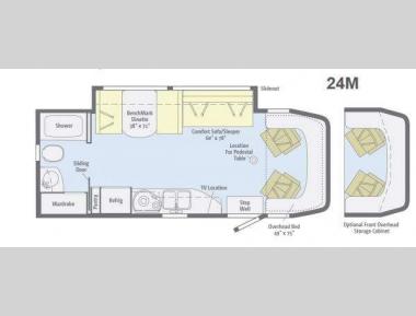 Floorplan - 2013 Winnebago View 24M