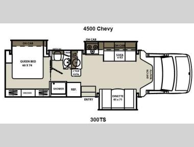 Floorplan - 2013 Coachmen RV Concord 300TS Chevy