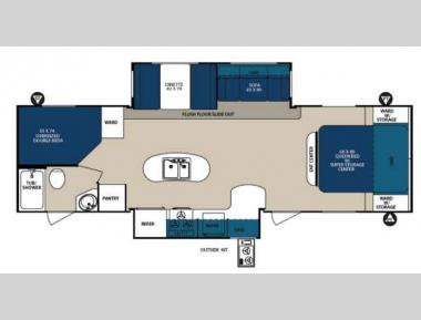 Floorplan - 2013 Forest River RV Surveyor Sport SP 296