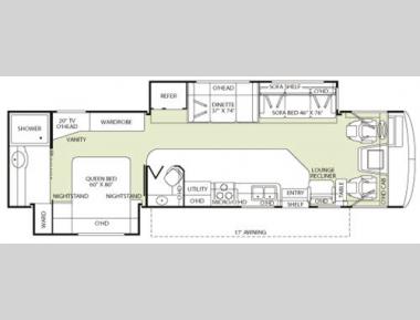 Floorplan - 2007 Fleetwood RV Bounder 35E