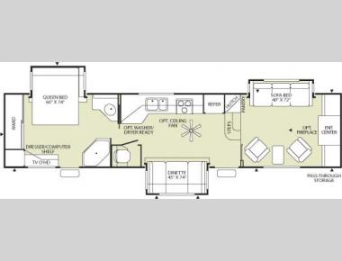 Floorplan - 2006 Fleetwood RV Wilderness Advantage AX6 365FLTS