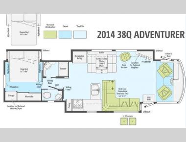 Floorplan - 2014 Winnebago Adventurer 38Q