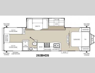 Floorplan - 2014 Coachmen RV Freedom Express 292BHDS