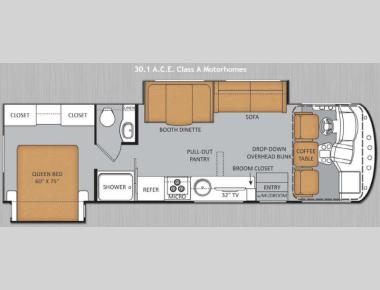 Floorplan - 2014 Thor Motor Coach ACE 30 1