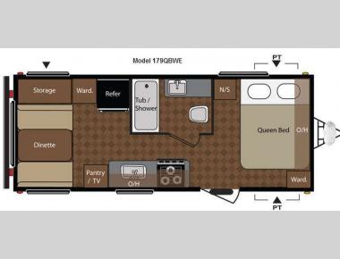 Floorplan - 2014 Keystone RV Springdale 179QBWE