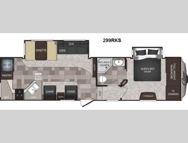 Floorplan - 2014 Keystone RV Cougar High Country 299RKS