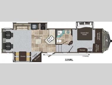 Floorplan - 2014 Keystone RV Montana High Country 325RL