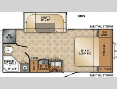 Floorplan - 2014 R-Vision Trail-Lite Crossover 200S