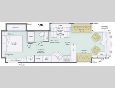 Floorplan - 2014 Winnebago Journey 36M
