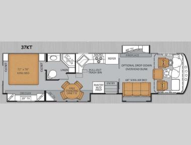Floorplan - 2014 Thor Motor Coach Challenger 37KT
