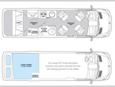 Floorplan - 2014 Airstream RV Interstate Interstate Ext Lounge