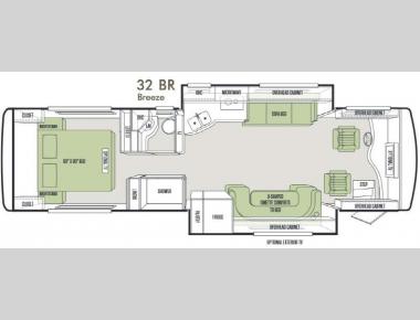 Floorplan - 2014 Tiffin Motorhomes Allegro Breeze 32 BR