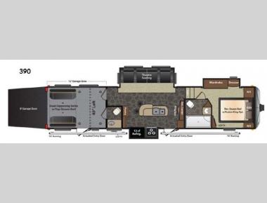 Floorplan - 2014 Keystone RV Fuzion 390
