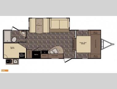 Floorplan - 2015 CrossRoads RV Sunset Trail Super Lite ST270BH