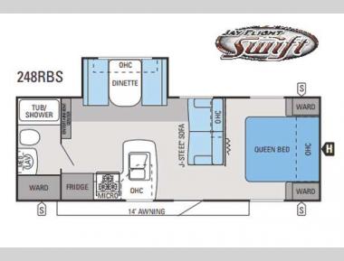 Floorplan - 2015 Jayco Jay Flight Swift 248RBS