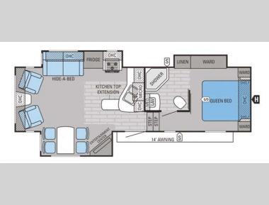 Floorplan - 2015 Jayco Eagle HT 27.5RLTS