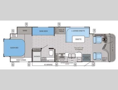 Floorplan - 2015 Jayco Precept 29UM