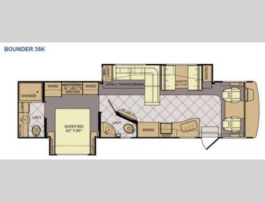 Floorplan - 2015 Fleetwood RV Bounder 35K