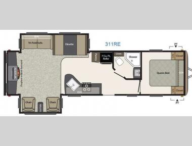 Floorplan - 2015 Keystone RV Springdale 311REGL