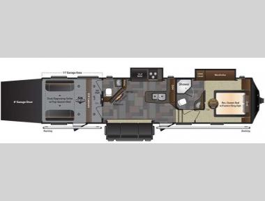 Floorplan - 2015 Keystone RV Fuzion 371