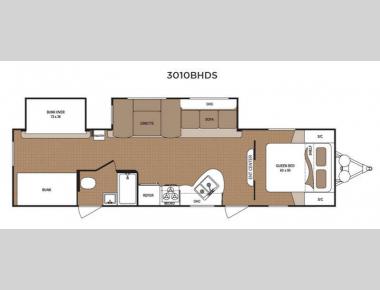 Floorplan - 2015 Dutchmen RV Aspen Trail 3010BHDS