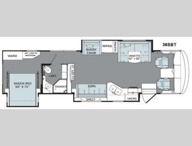 Floorplan - 2015 Holiday Rambler Vacationer 36SBT