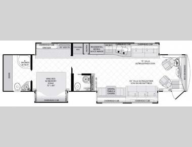 Floorplan - 2015 American Coach American Tradition 42M