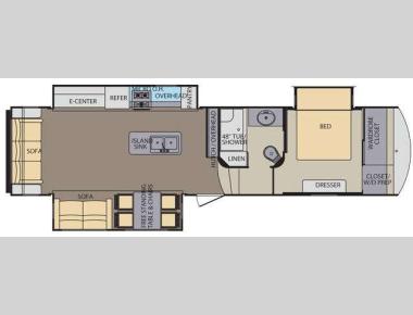 Floorplan - 2015 Shasta RVs Phoenix 33CK