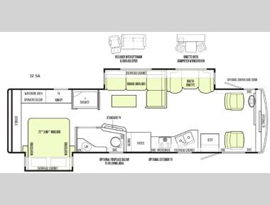 Floorplan - 2015 Tiffin Motorhomes Allegro 32 SA