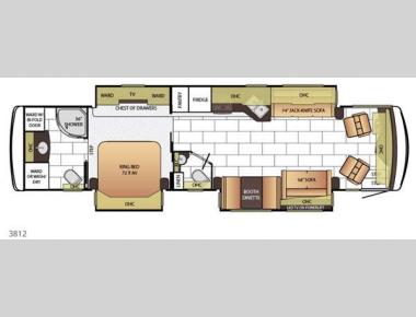 Floorplan - 2015 Newmar Ventana LE 3812
