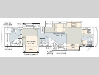Floorplan - 2006 Monaco Camelot 42DSQ