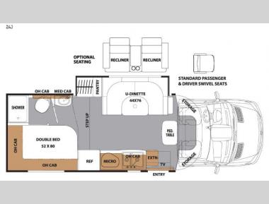 Floorplan - 2016 Coachmen RV Prism 24J
