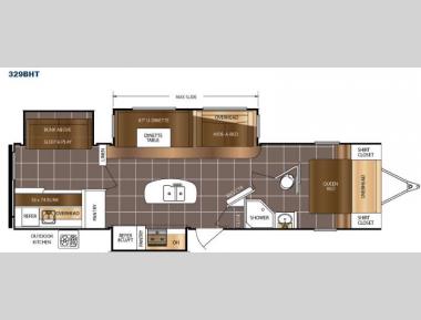 Floorplan - 2016 Prime Time RV LaCrosse 329BHT