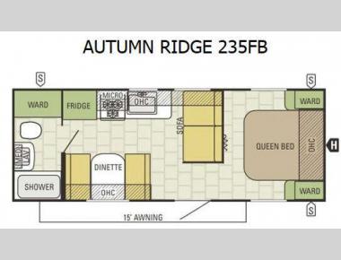 Floorplan - 2016 Starcraft Autumn Ridge 235FB