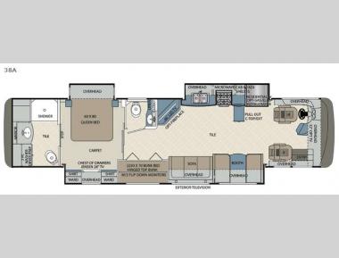 Floorplan - 2016 Forest River RV Berkshire 38A