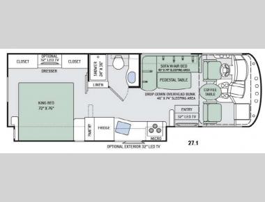 Floorplan - 2016 Thor Motor Coach ACE 27.1