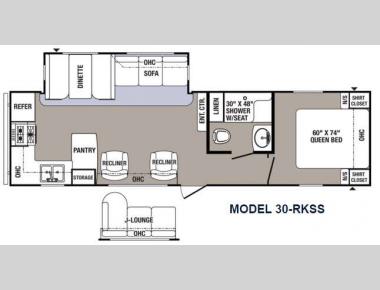 Floorplan - 2016 Palomino Puma 30-RKSS