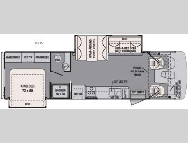 Floorplan - 2016 Forest River RV FR3 30DS