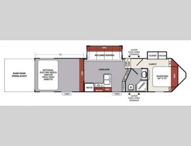 Floorplan - 2016 Forest River RV XLR Nitro 305VL5