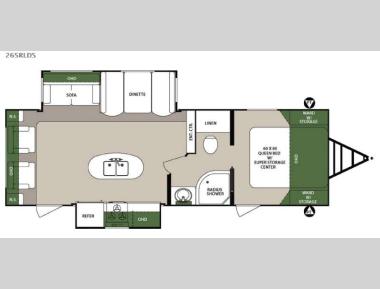 Floorplan - 2016 Forest River RV Surveyor 265RLDS